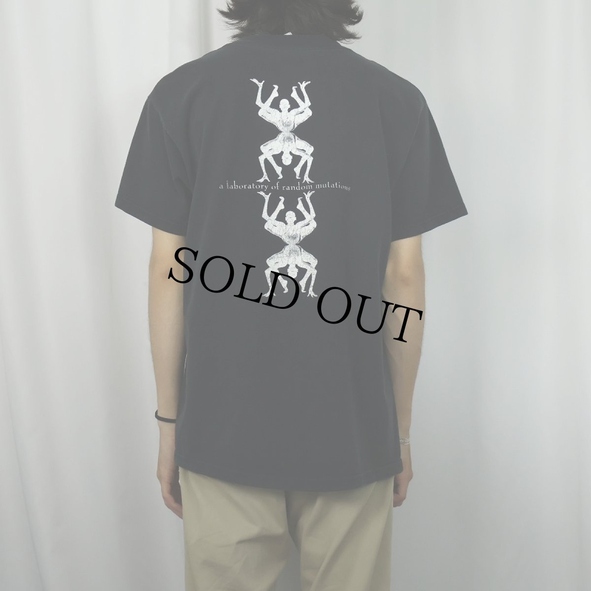 画像4: 2000's "osseus labyrint" プリントTシャツ BLACK L (4)