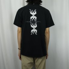 画像4: 2000's "osseus labyrint" プリントTシャツ BLACK L (4)