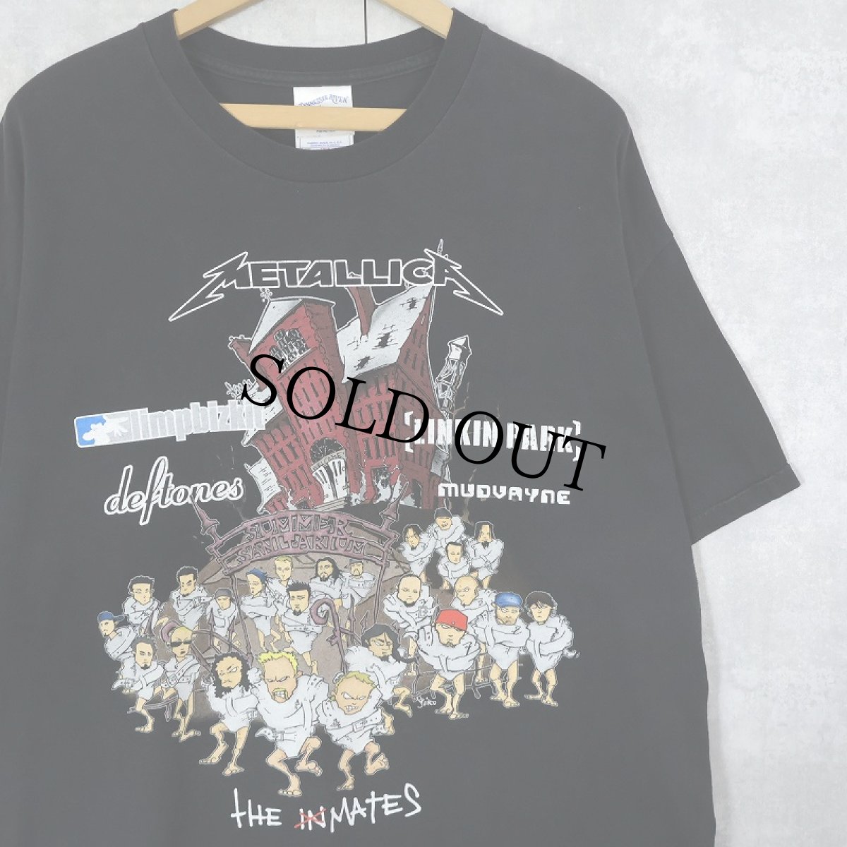 画像1: 2003 METALLICA USA製 "SUMMER SANITARIUM TOUR" ミュージックフェスティバルTシャツ BLACK XL (1)