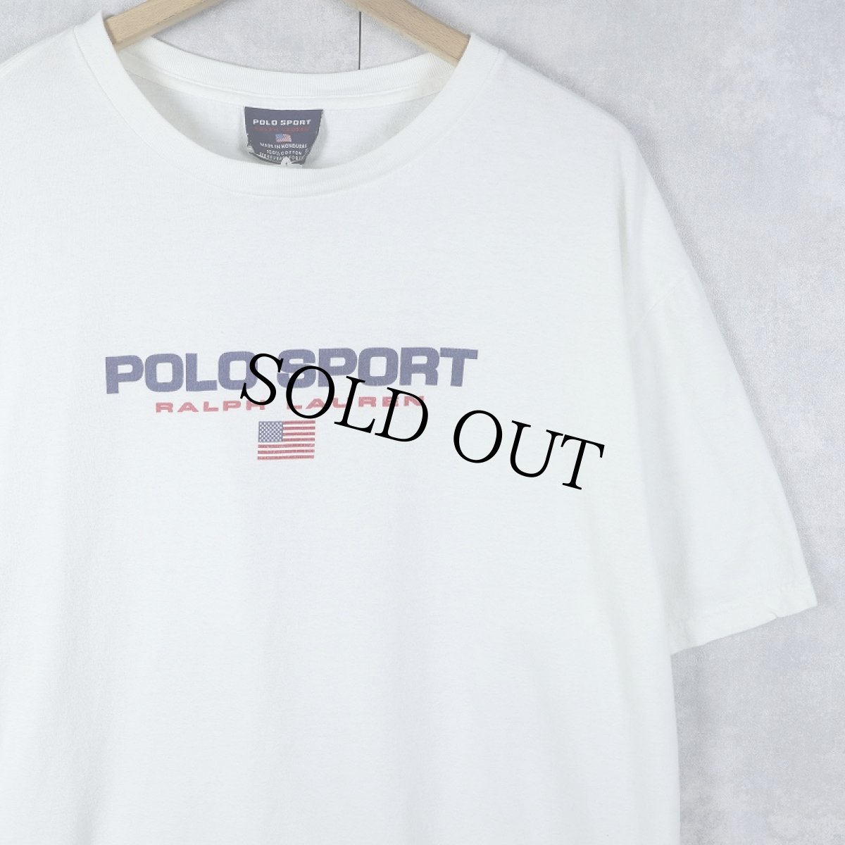 画像1: 90's POLO SPORT Ralph Lauren ロゴプリントTシャツ XL (1)