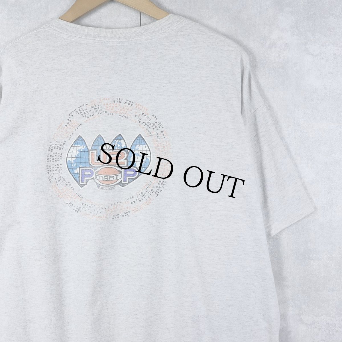 画像2: 90's U2 "POP" ロックバンドアルバムTシャツ XL (2)
