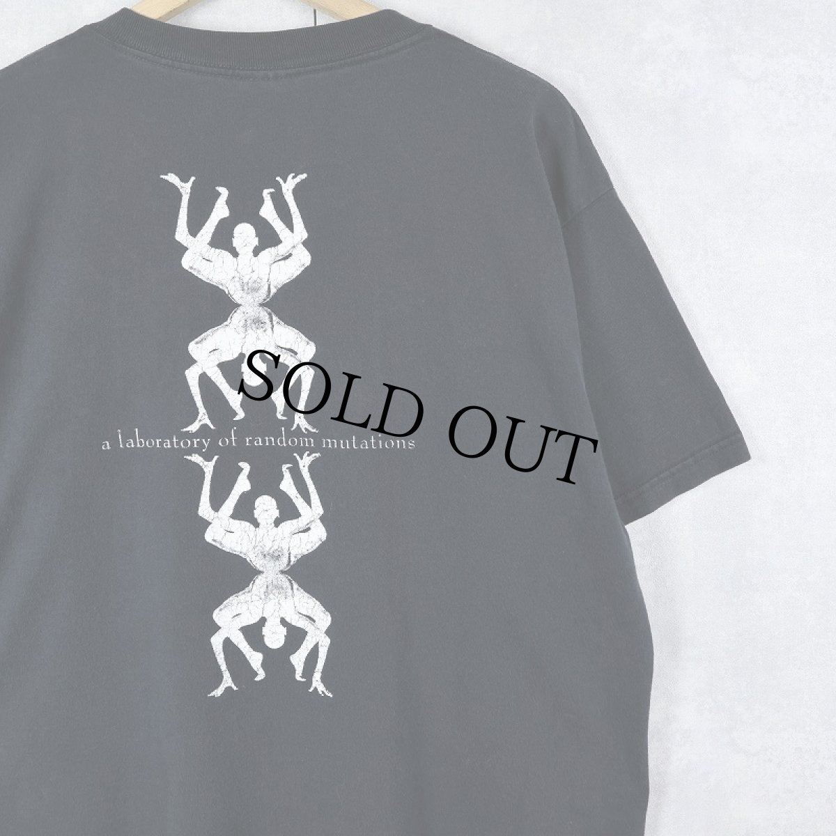 画像2: 2000's "osseus labyrint" プリントTシャツ BLACK L (2)