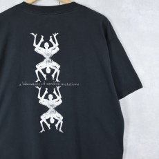 画像2: 2000's "osseus labyrint" プリントTシャツ BLACK L (2)