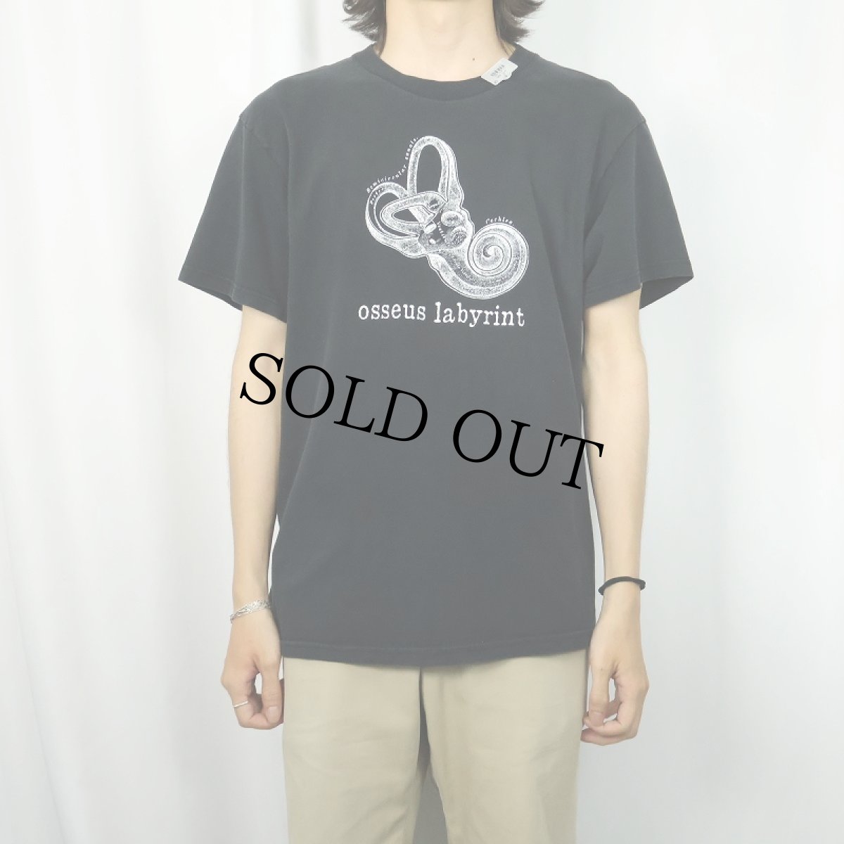 画像3: 2000's "osseus labyrint" プリントTシャツ BLACK L (3)
