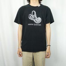 画像3: 2000's "osseus labyrint" プリントTシャツ BLACK L (3)
