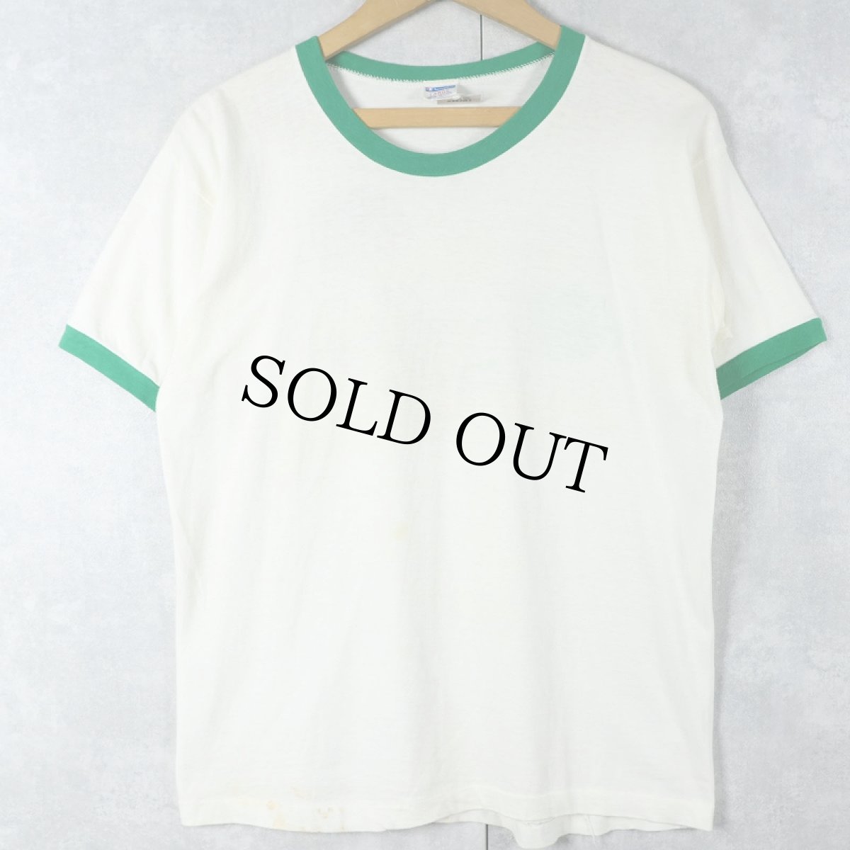画像2: 70〜80's Champion バータグ USA製 "Oregon Ducks" イラストプリントリンガーTシャツ L (2)