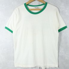画像2: 70〜80's Champion バータグ USA製 "Oregon Ducks" イラストプリントリンガーTシャツ L (2)