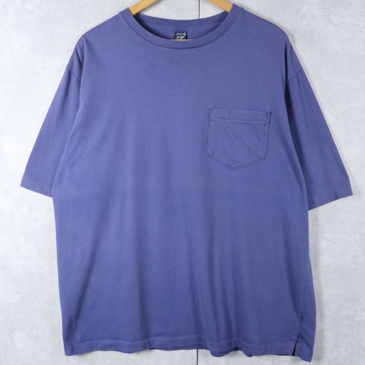 画像1: 90's LANDS' END USA製 無地ポケットTシャツ XL (1)