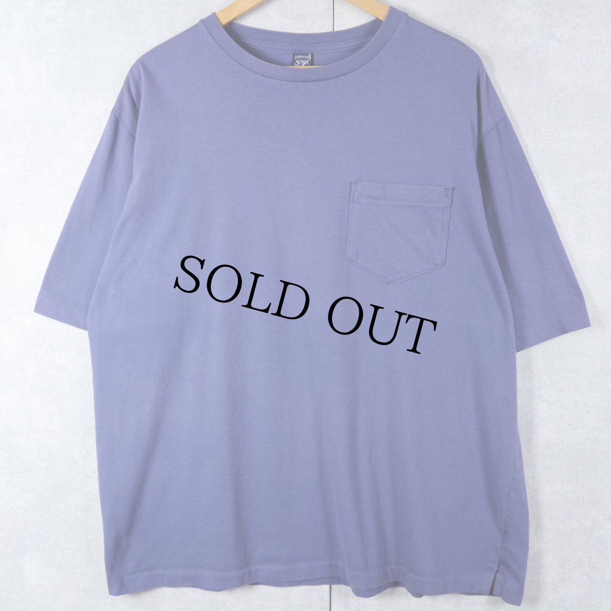 画像1: 90's LANDS' END USA製 無地ポケットTシャツ XL (1)