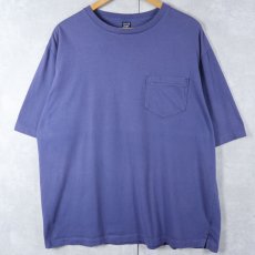 画像1: 90's LANDS' END USA製 無地ポケットTシャツ XL (1)