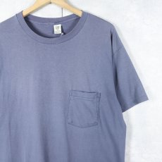 画像1: 90's GAP USA製 無地ポケットTシャツ M (1)