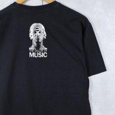 画像2: "THE COLOR OF MUSIC" プリントTシャツ BLACK L (2)