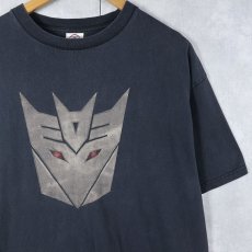 画像1: Transformers "Decepticons" キャラクタープリントTシャツ BLACK XL (1)