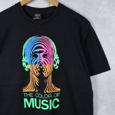 画像1: "THE COLOR OF MUSIC" プリントTシャツ BLACK L (1)