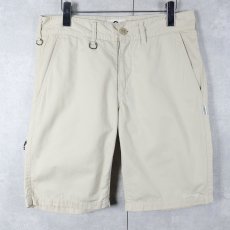 画像1: 90's GOODENOUGH ロゴ刺繍 コットンショーツ W31 (1)