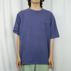 画像2: 90's LANDS' END USA製 無地ポケットTシャツ XL (2)