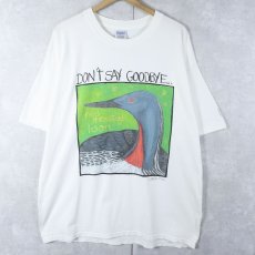 画像1: 90's B. Michele "DON'T SAY GOODBYE..." アートプリントTシャツ XL (1)
