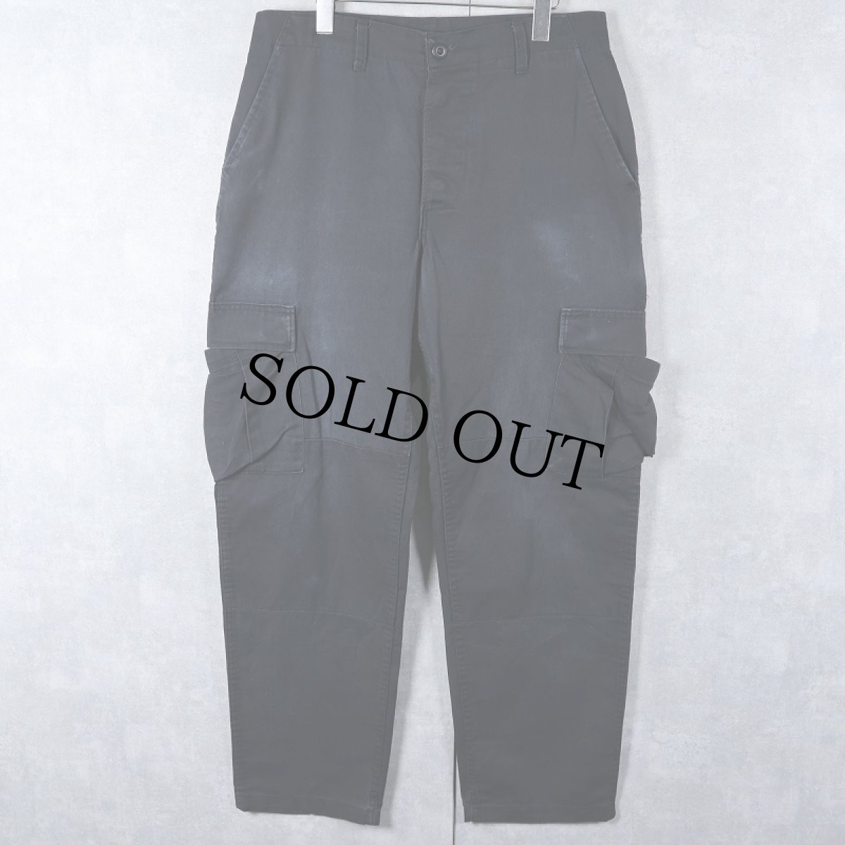 画像1: U.S. ARMY BDUカーゴパンツ BLACK MEDIUM-LONG (1)