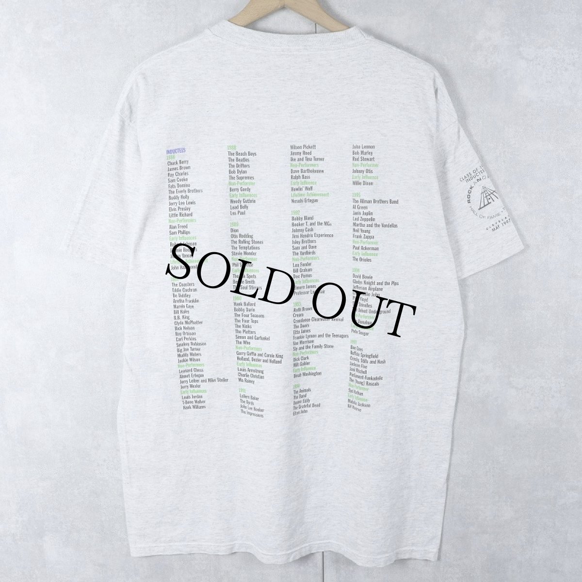 画像2: Rock and Roll Hall of Fame and Museum ロックの殿堂 ミュージアムプリントTシャツ (2)
