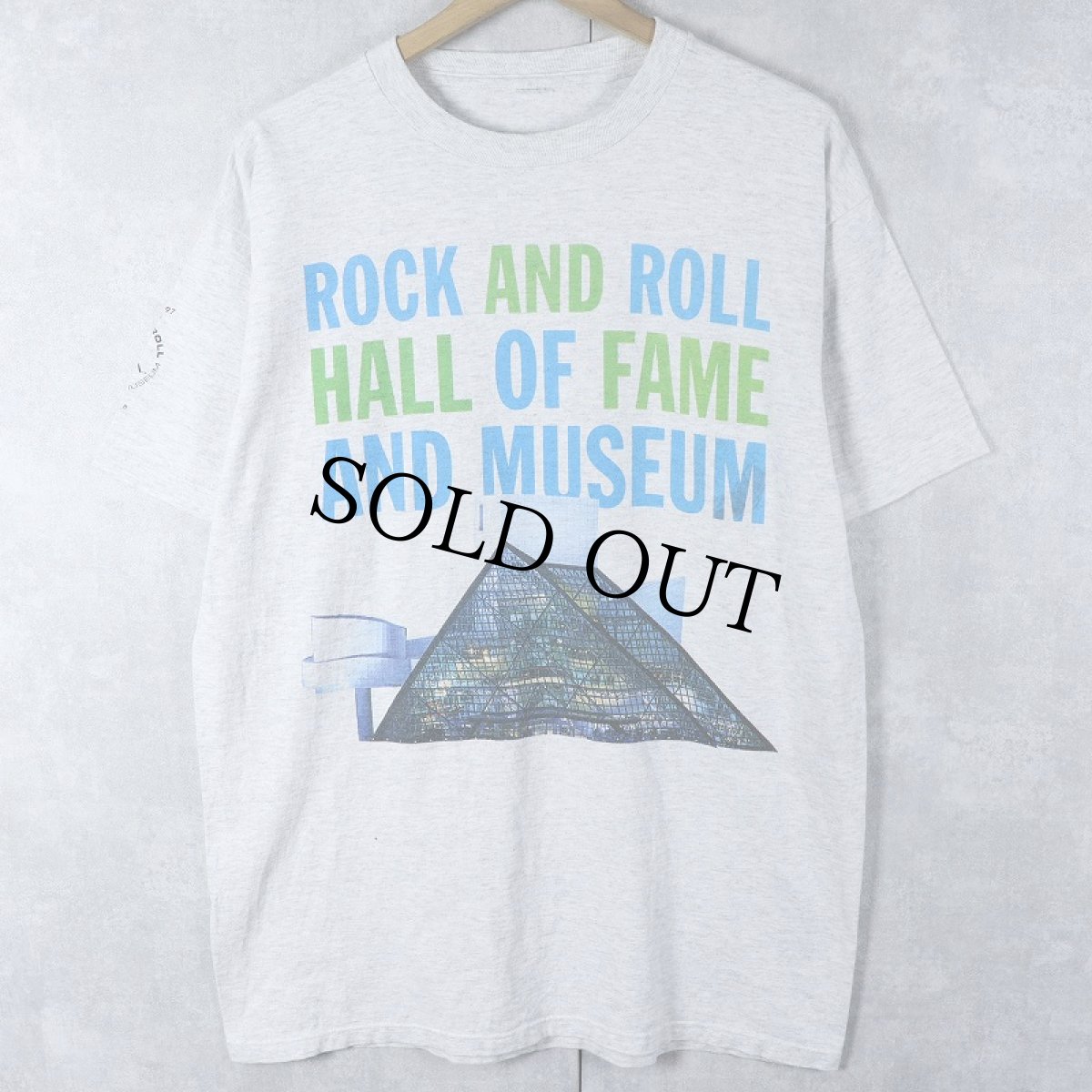 画像1: Rock and Roll Hall of Fame and Museum ロックの殿堂 ミュージアムプリントTシャツ (1)