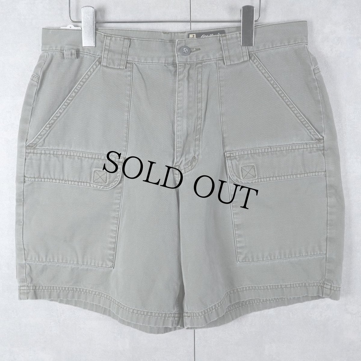 画像1: Eddie Bauer コットンカーゴショーツ W34 (1)