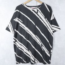 画像1: 90's SOFTOUCH USA製 総柄プリントTシャツ ONE SIZE FITS ALL (1)