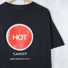画像2: "COOL SCHOOL HOT CAREER" ジョークプリントTシャツ BLACK L (2)
