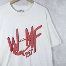 画像1: "WQMF 95.7" 音楽ラジオ番組プリントTシャツ XL (1)