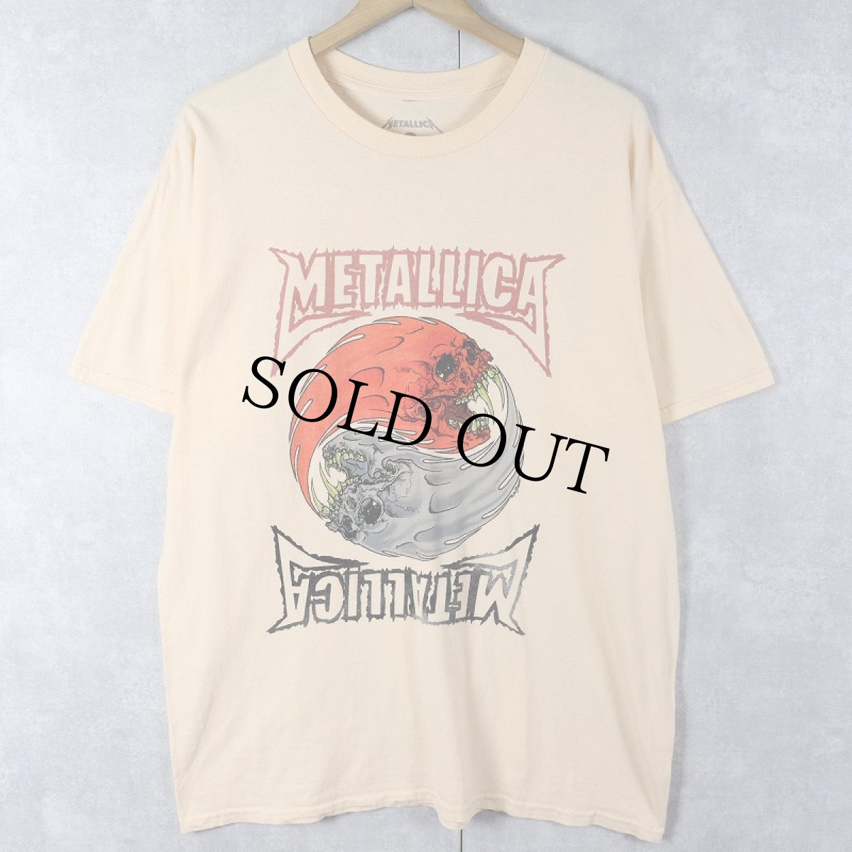 画像1: METALLICA ヘヴィメタルバンドプリントTシャツ L (1)