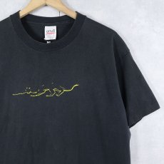 画像1: 90's Josta エナジードリンク ロゴプリントTシャツ BLACK L (1)