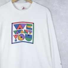 画像1: 90's AT&T USA製 "WE WANT YOU" 情報通信企業 プリントロンT L (1)