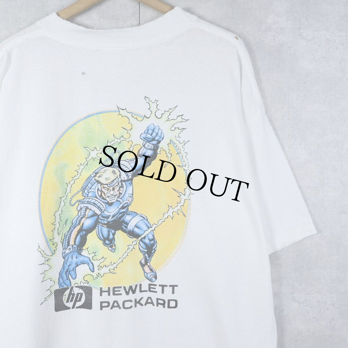 画像1: 2000's HEWLETT PACKARD コンピューター企業 イラストプリントTシャツ (1)