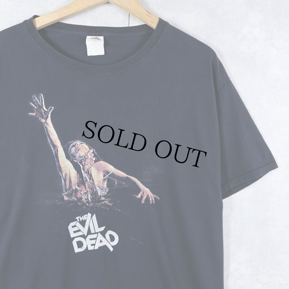 画像1: THE EVIL DEAD ホラー映画 プリントTシャツ BLACK L (1)