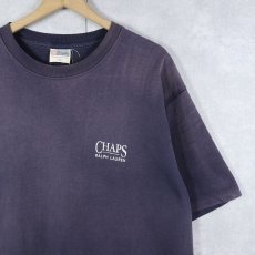 画像1: CHAPS Ralph Lauren CANADA製 ロゴプリントTシャツ L (1)
