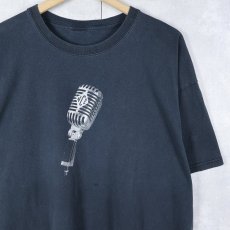 画像1: 90's〜 SYLVANIA Thomas&Betts 電気機器メーカー マイクプリントTシャツ BLACK (1)