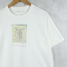 画像1: 90's Plant The Earth USA製 "FLOWERS" フラワープリントTシャツ L (1)