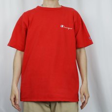 画像2: 90's Champion 青刺繍タグ 中期 USA製 ロゴプリントTシャツ XL (2)