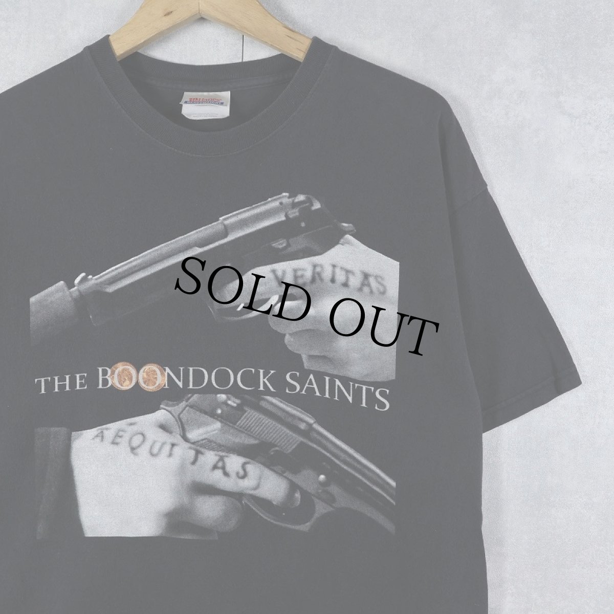 画像1: The Boondock Saints クライムアクション映画プリントTシャツ BLACK L (1)