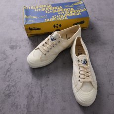 画像1: 80's Superga ITALY製 キャンバススニーカー 箱付き SIZE40 (1)
