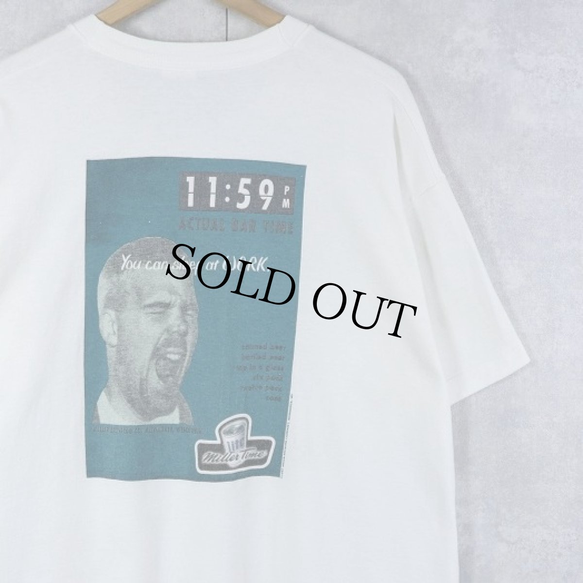 画像1: 90's Miller Lite USA製 ビールメーカープリントTシャツ XL (1)