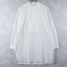 画像1: 〜40's イカ胸 コットンドレスシャツ (1)