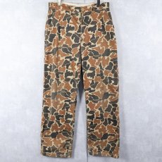 画像1: 80's SAFTBAK USA製 ダックハンターカモ柄 パンツ W32 (1)