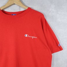 画像1: 90's Champion 青刺繍タグ 中期 USA製 ロゴプリントTシャツ XL (1)