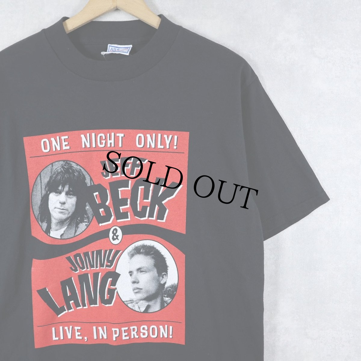 画像1: 90's Jeff Beck & Jonny Lang "Rock & Roll Show" ツアーTシャツ BLACK M (1)