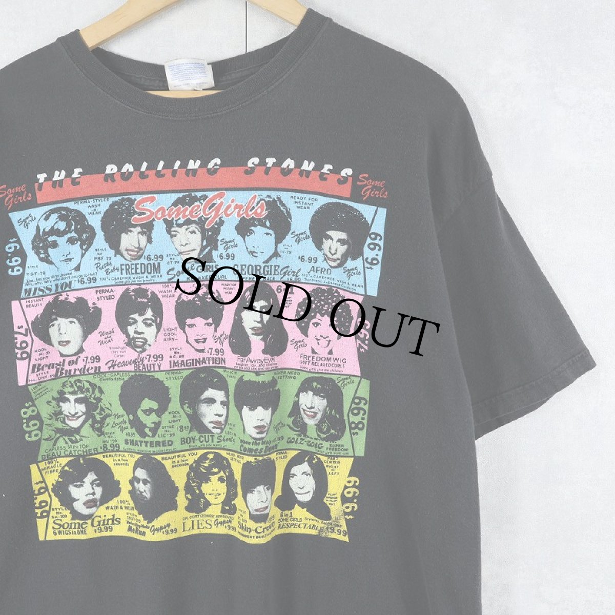 画像1: THE ROLLING STONES "Some Girls" ロックバンドアルバムTシャツ XL (1)