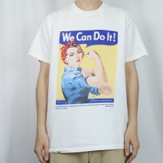 画像2: "We Can Do It!" 第二次世界大戦 ポスタープリントTシャツ M (2)