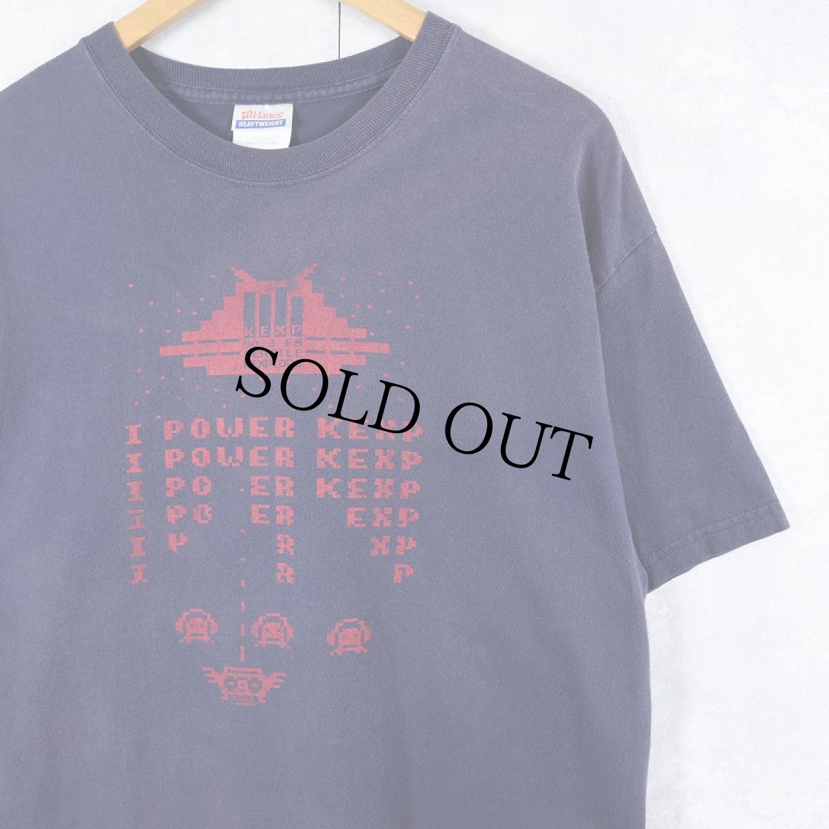 画像1: KEXP ラジオ局 プリントTシャツ M (1)