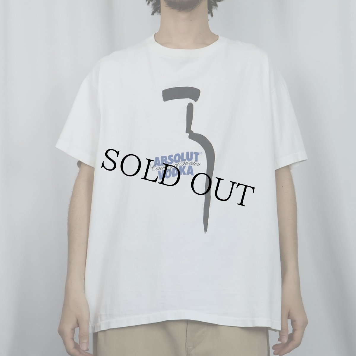 画像2: 90's ABSOLUT VODKA USA製 ウォッカブランド プリントTシャツ XL (2)