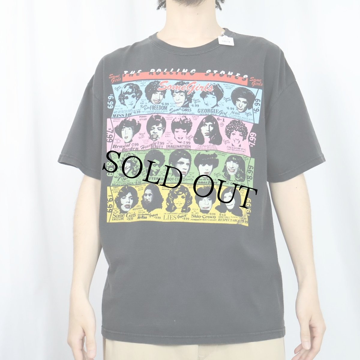 画像2: THE ROLLING STONES "Some Girls" ロックバンドアルバムTシャツ XL (2)