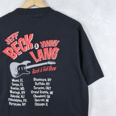 画像2: 90's Jeff Beck & Jonny Lang "Rock & Roll Show" ツアーTシャツ BLACK M (2)